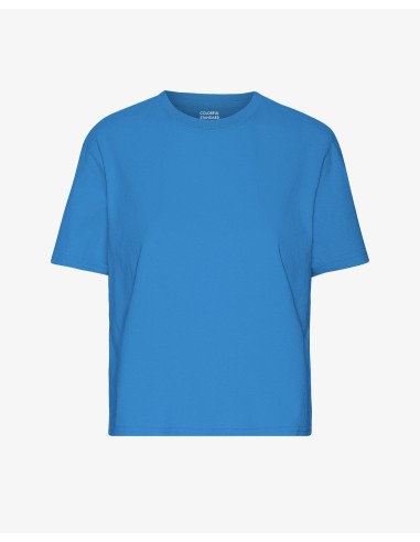 Organic Boxy Crop Tee - Pacific Blue de France