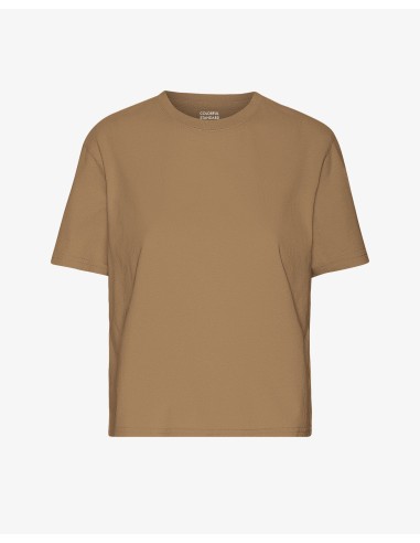 Organic Boxy Crop Tee - Sahara Camel Faites des économies